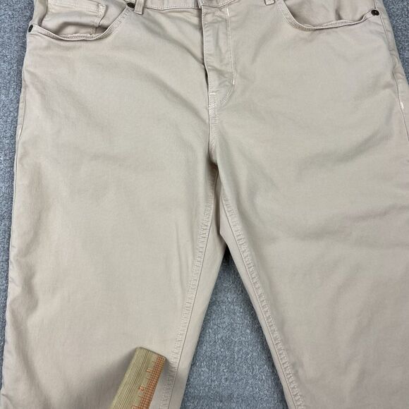 Paige Jeans Mens 34 Normandie Tan Japanese Twill Chino Straight - Picture 3 of 16